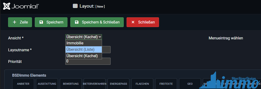 BSDimmo Layout Manager