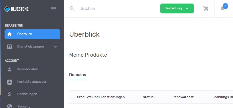 BlueStone Domains - Günstige Domains