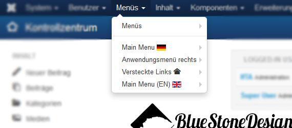 joomla menu language