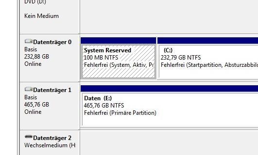 Windows 100 MB Partition