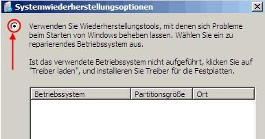 windows server sicherung systemwiederherstellungsoptionen