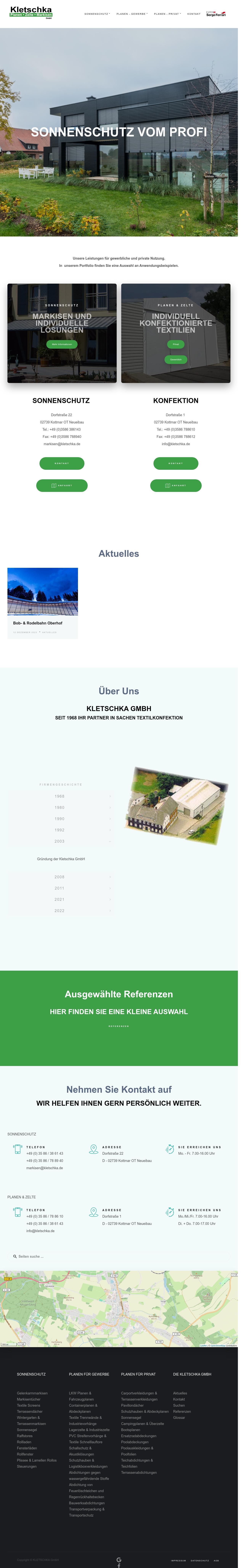 Kletschka Sonnenschutz
