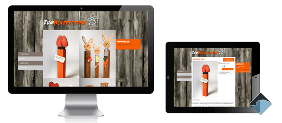 Webdesign Zum Holzpfosten