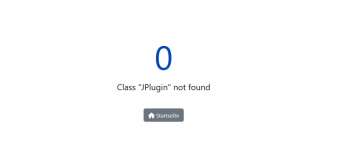 Joomla Error - Class JPlugin not found